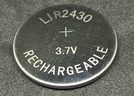 Energy Saving  Li Ion Coin Cell 60mAh  LIR2430 Lithium Ion Button Battery